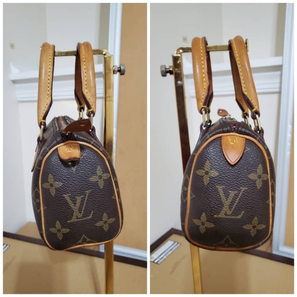 Authentic LOUIS VUITTON Monogram Mini Sac HL Speedy - Picture 9 of 10
